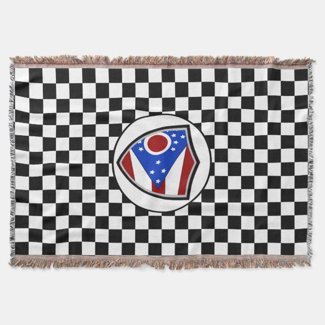 Ohio flagga filt (Framsidan)