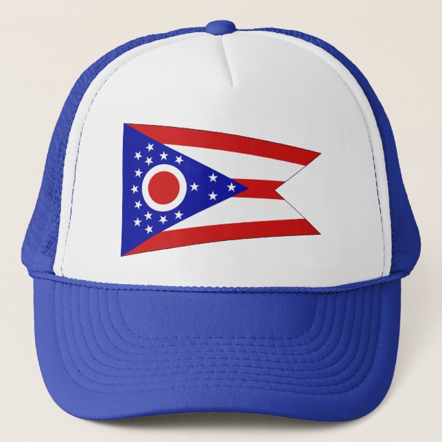Ohio Flagga Hat Keps (Framsida)