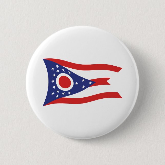 Ohio Flagga Knapp (Framsida)