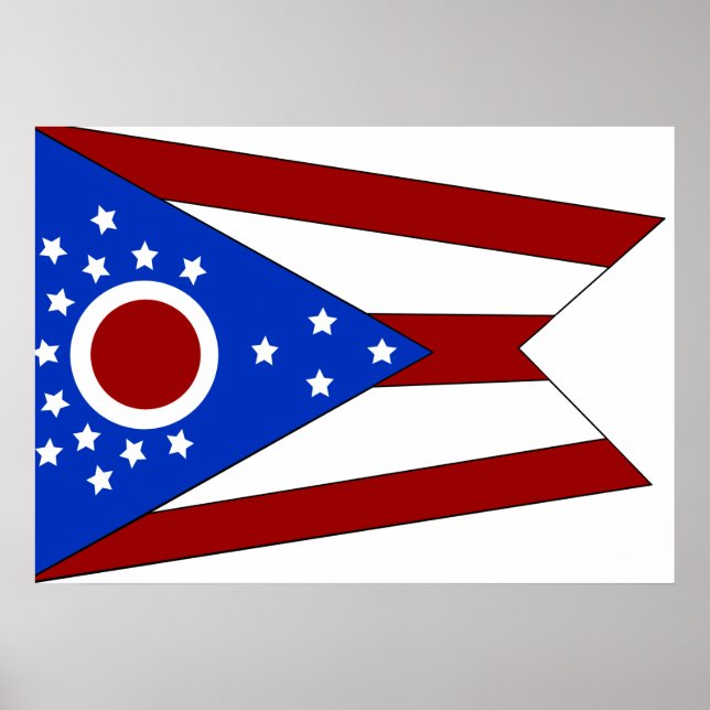 Ohio flagga poster (Framsidan)