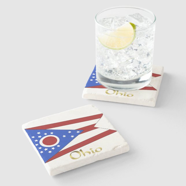 Ohio-flagga Stenunderlägg (Sidan)