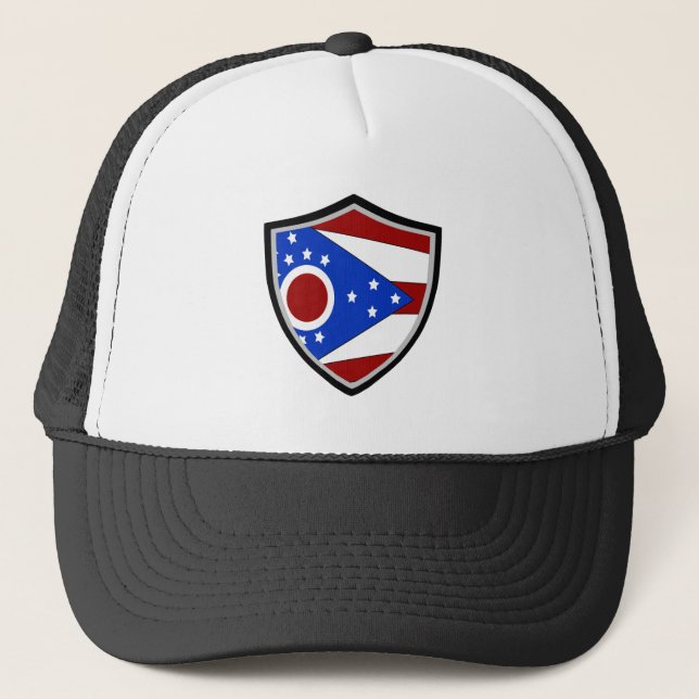 Ohio flagga truckerkeps (Framsida)