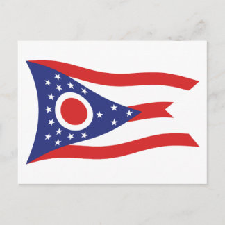 Ohio Flagga vykort
