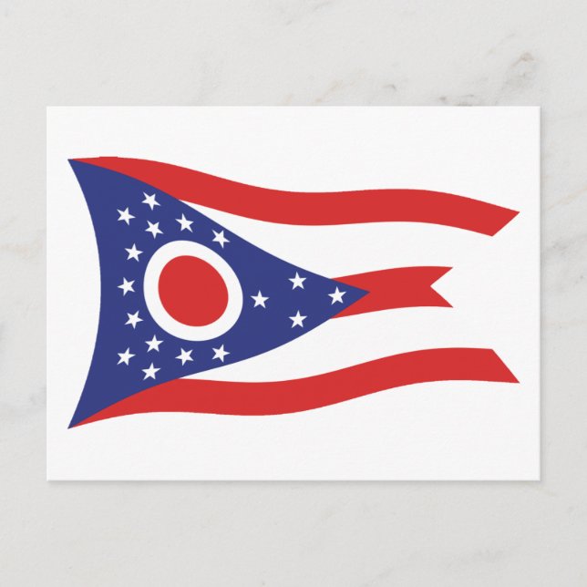 Ohio Flagga vykort (Framsida)