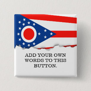 Ohio flaggastatlig flagga knapp