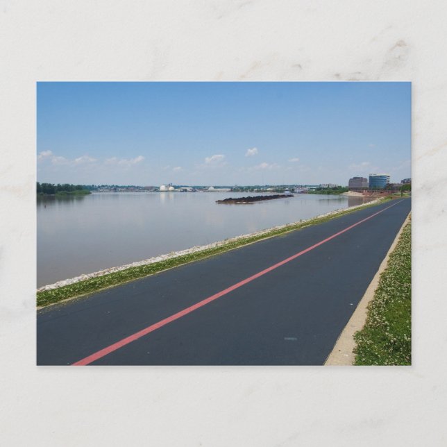 Ohio-floden vid Evansville, Indiana Vykort (Framsida)