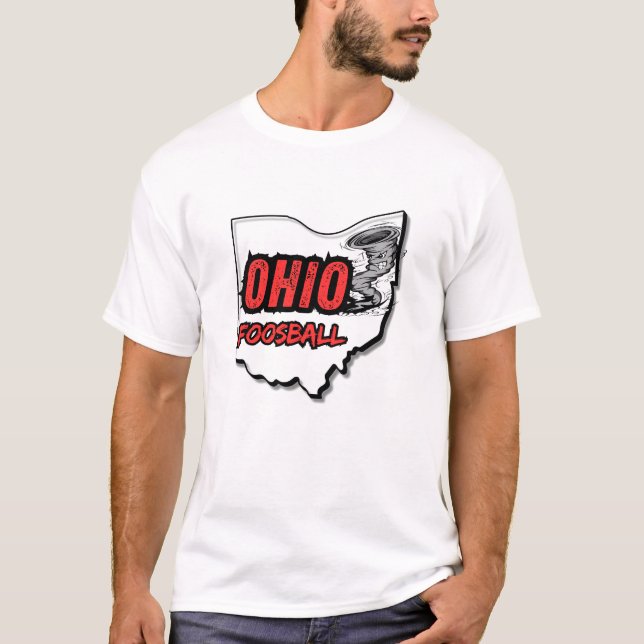Ohio Foosball Tornado T-Shirt - Red (Framsida)