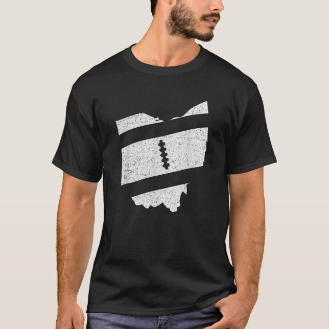 Ohio Football Home State Gift Women Kids T Shirt (Framsida)