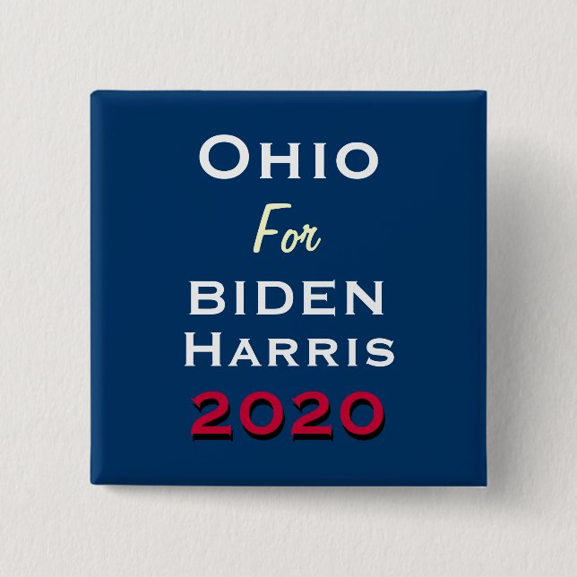 OHIO for BIDEN HARRIS 2020 Kampanj-knapp Knapp (Framsida)
