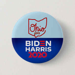Ohio för Biden Harris 2020 Knapp
