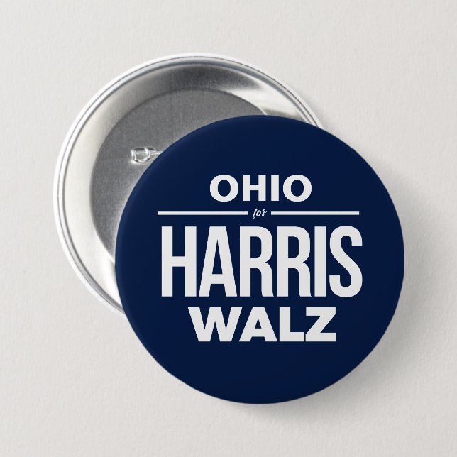 Ohio for Harris Walz Knapp (Framsida & baksida)