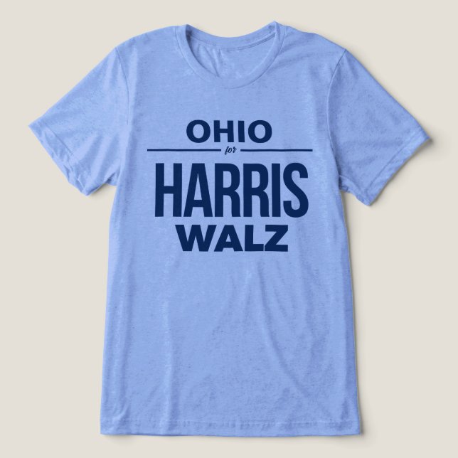 Ohio for Harris Walz T Shirt (Design Framsida)