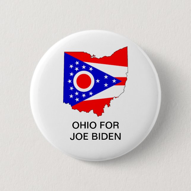 OHIO för Joe presidents- Biden 2020 knäppas Knapp (Framsida)