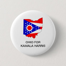 OHIO för Kamala Harris 2024 Button Knapp