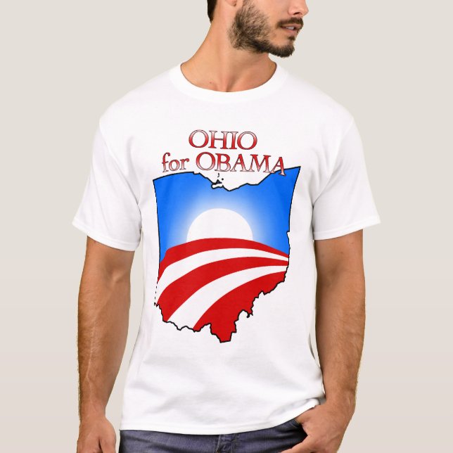 Ohio för Obama Tee (Framsida)