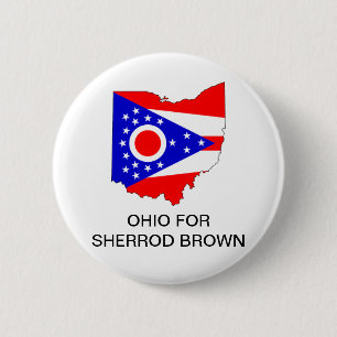 OHIO för Sherrod Brown SENATE Button Knapp