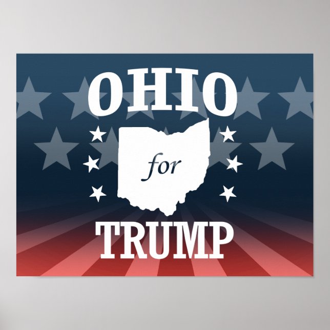 OHIO FOR TRUMP POSTER (Framsidan)