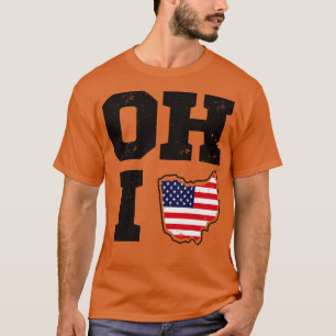 Ohio Förenta staterna, delstaten Flagga T Shirt