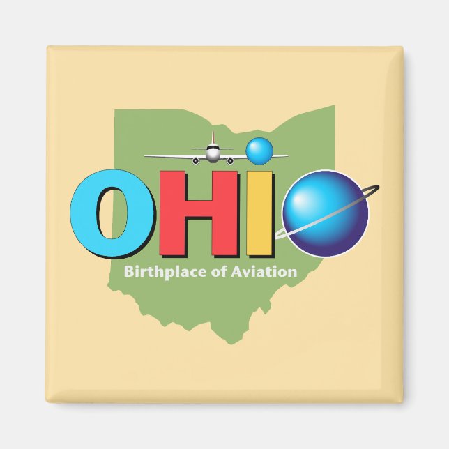 Ohio Förenta staterna Magnet (Framsidan)