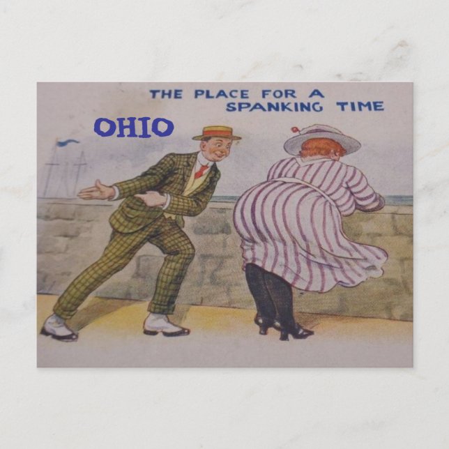 OHIO FUNNY POSTCARD VYKORT (Framsida)