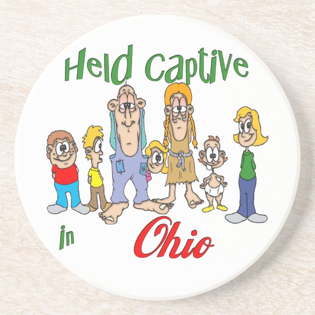 Ohio Funny Trailer Park Sandstone Underlägg (Framsidan)