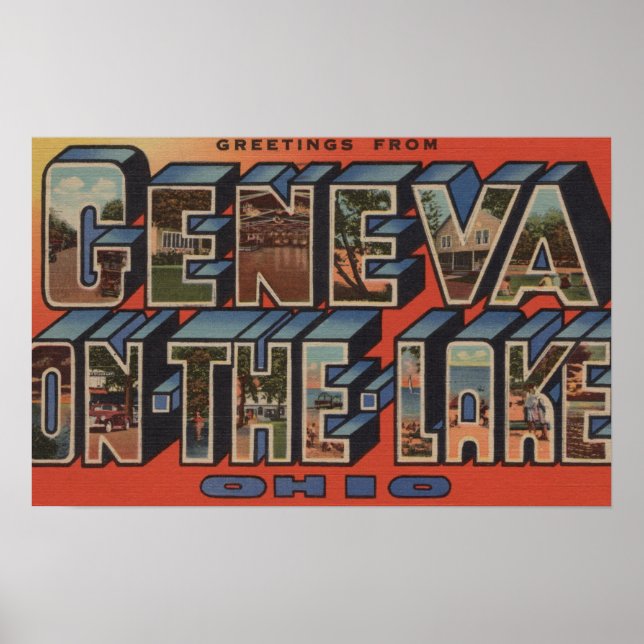 Ohio - Genève-på-Sjö-scenen - stora Brev-scener Poster (Framsidan)
