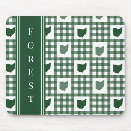Ohio Grönt Gingham Musmatta