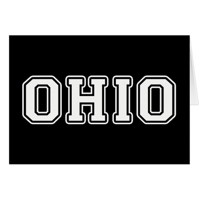 Ohio Hälsningskort (Framsidan Horizontal)