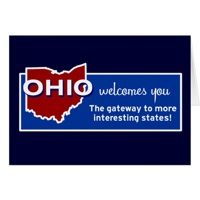 Ohio Hälsningskort (Framsidan Horizontal)