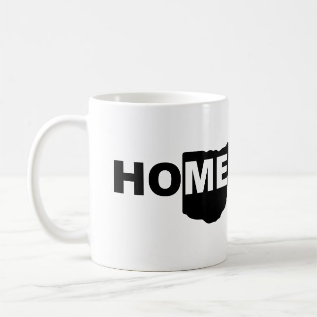 Ohio Hemmet Borta Från Delstat Mug eller Resemug Kaffemugg (Vänster)