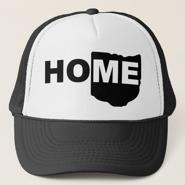 Ohio Hemmet Borta Från Stat Ball Cap Trucker Hatt Keps (Framsida)