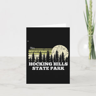 Ohio Hiking Hocking Backe State Park Träd Natature Kort