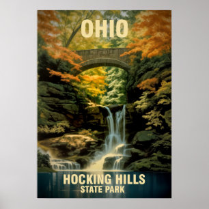 Ohio Hocking Backe State Park V02 Poster