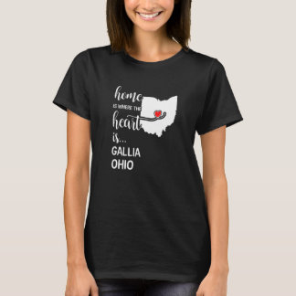 Ohio Home Is Where The Heart Is Gallia County T Shirt