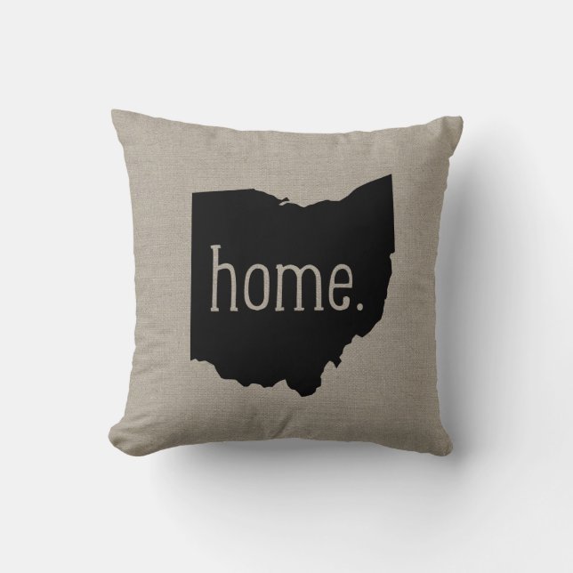 Ohio Home State Dekorativ kudde (Framsida)