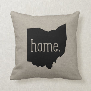 Ohio Home State Dekorativ kudde