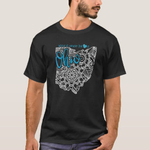 Ohio Home State Oh Mandala Karta USA USA USA USA U T Shirt