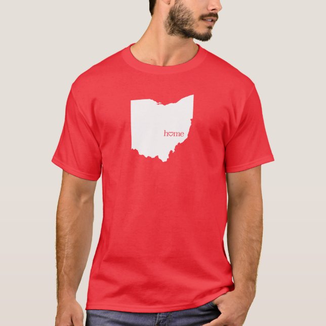 Ohio Home State OH T-Shirt (Framsida)