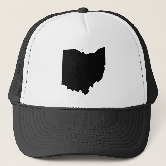 Ohio i svart och vitt truckerkeps (Framsida)