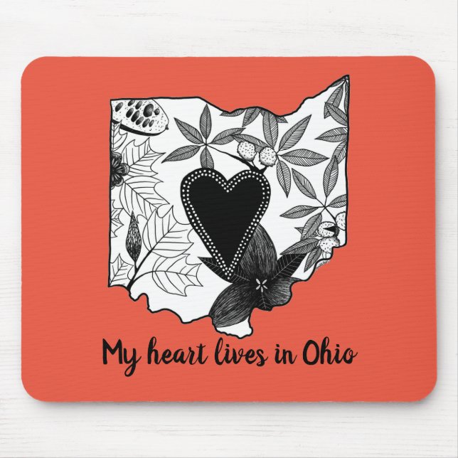 Ohio Illustration Mousepad Musmatta (Framsidan)