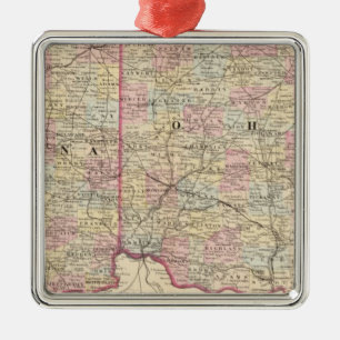 Ohio Indiana Julgransprydnad Metall