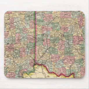Ohio, Indiana Karta av Mitchell Musmatta