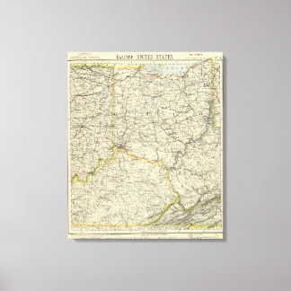 Ohio, Indiana, Kentucky, Väster Virginia Canvastryck