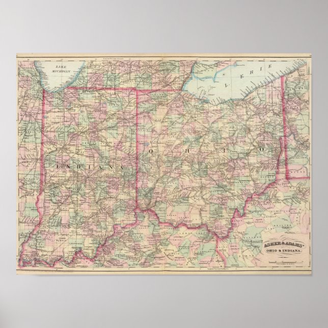 Ohio, Indiana Poster (Framsidan)