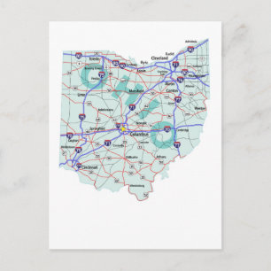 Ohio Interstate Karta vykort