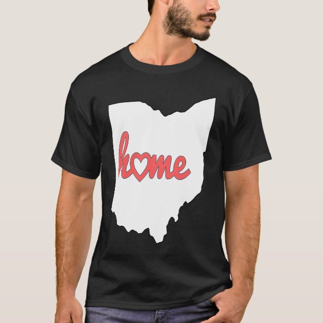 Ohio Is My Home USA State Pride T Shirt (Framsida)