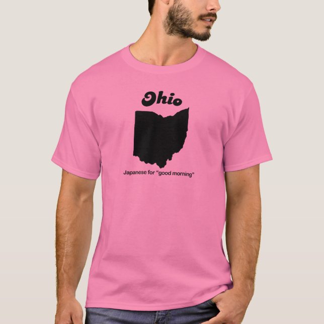 Ohio - japan för bra morgon tee shirt (Framsida)