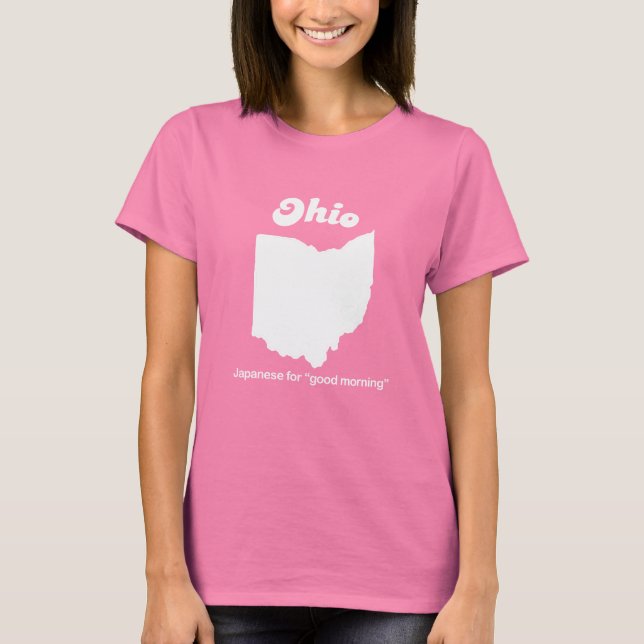 Ohio - japanska för bra morgon T-shirt (Framsida)