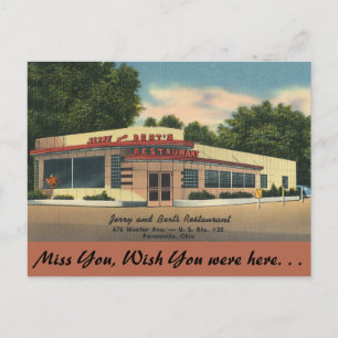 Ohio, Jerry & Bert's Restaurant, Painesville Vykort