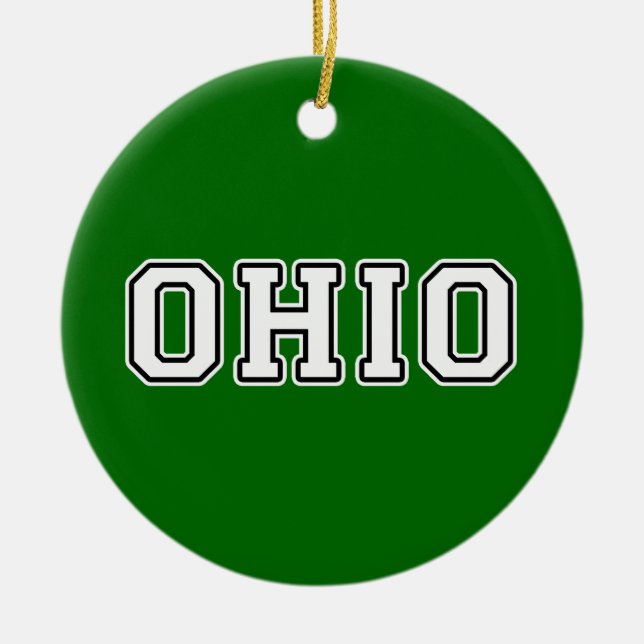 Ohio Julgransprydnad Keramik (Framsidan)